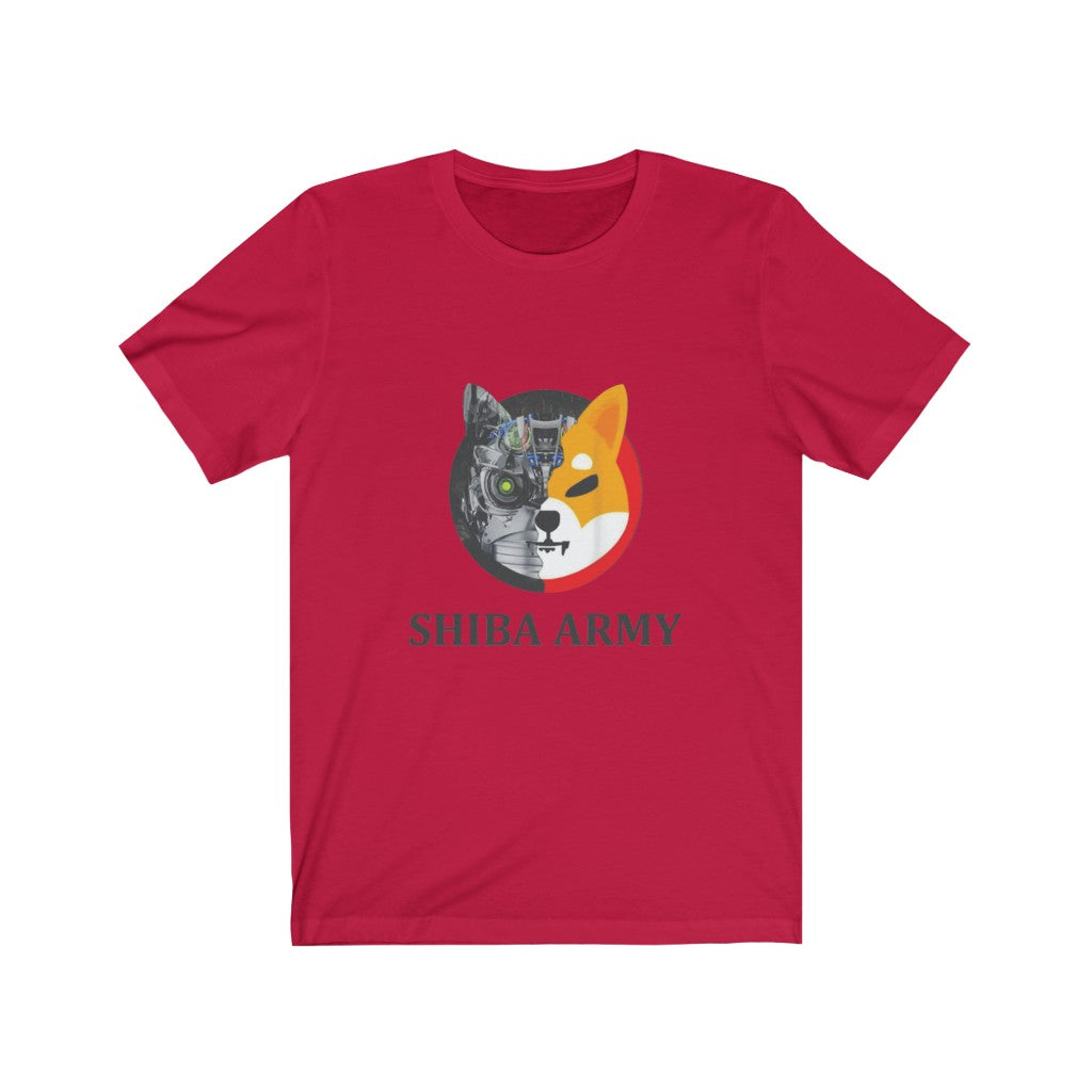 Shiba Army Unisex Jersey Short Sleeve Tee - Crypto World