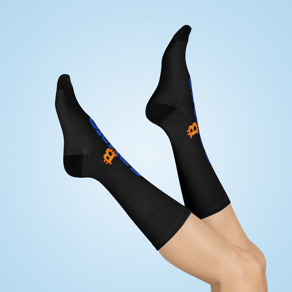 Crypto World Black Crypto DTG Crew Socks - Crypto World
