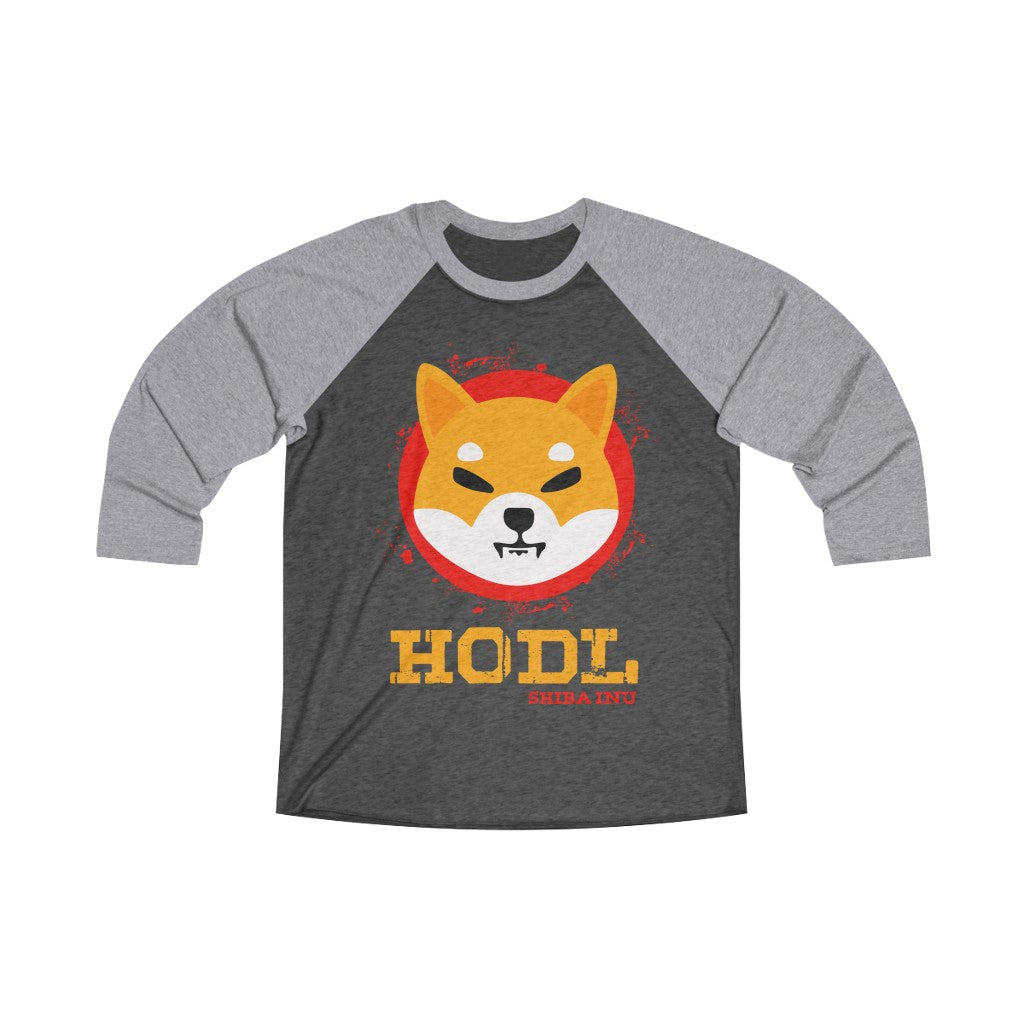Shiba Inu Unisex Tri-Blend 3/4 Raglan Tee - Crypto World