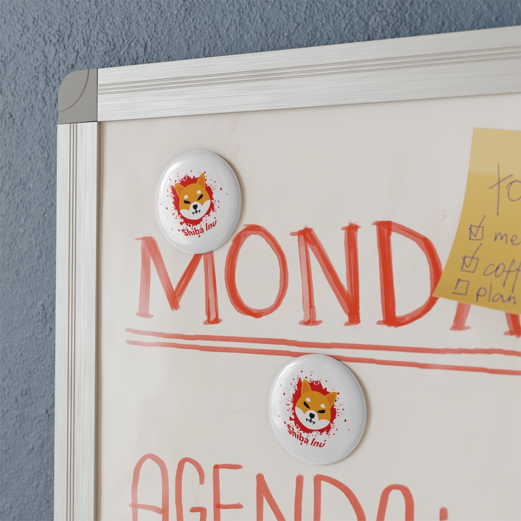 Shiba Inu Magnet, Round (1pc) - Crypto World