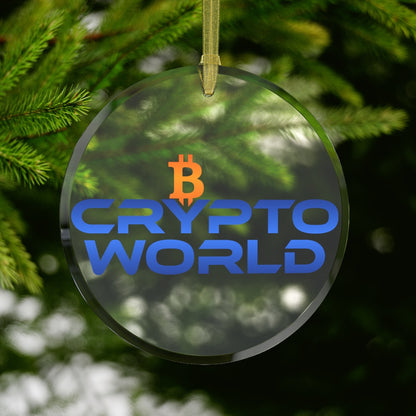Crypto World Glass Ornament - Crypto World