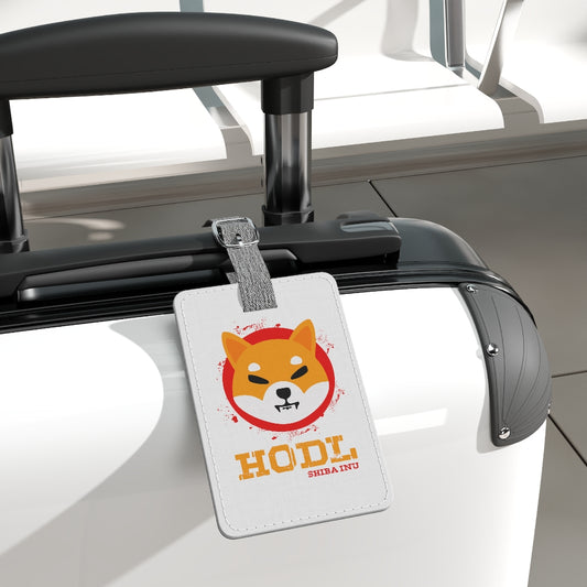 Shibu Luggage Tag, Rectangle - Crypto World
