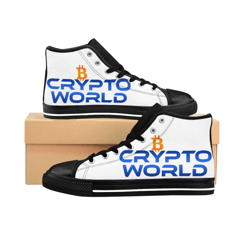 Men's High-top Sneakers - Crypto World