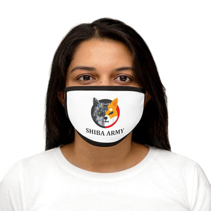 Shiba Army Mixed-Fabric Face Mask - Crypto World
