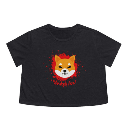 Shiba Inu Women's Flowy Cropped Tee - Crypto World