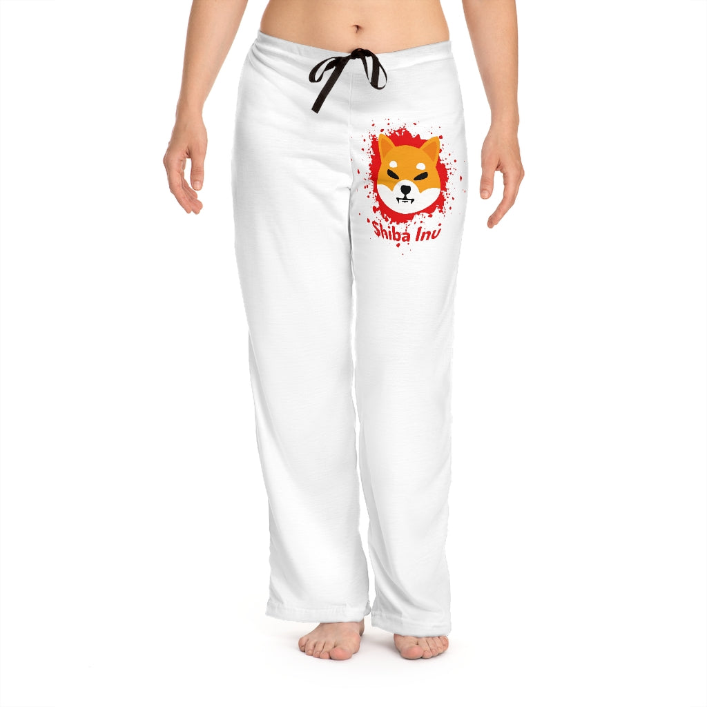 Shib Women's Pajama Pants (AOP) - Crypto World