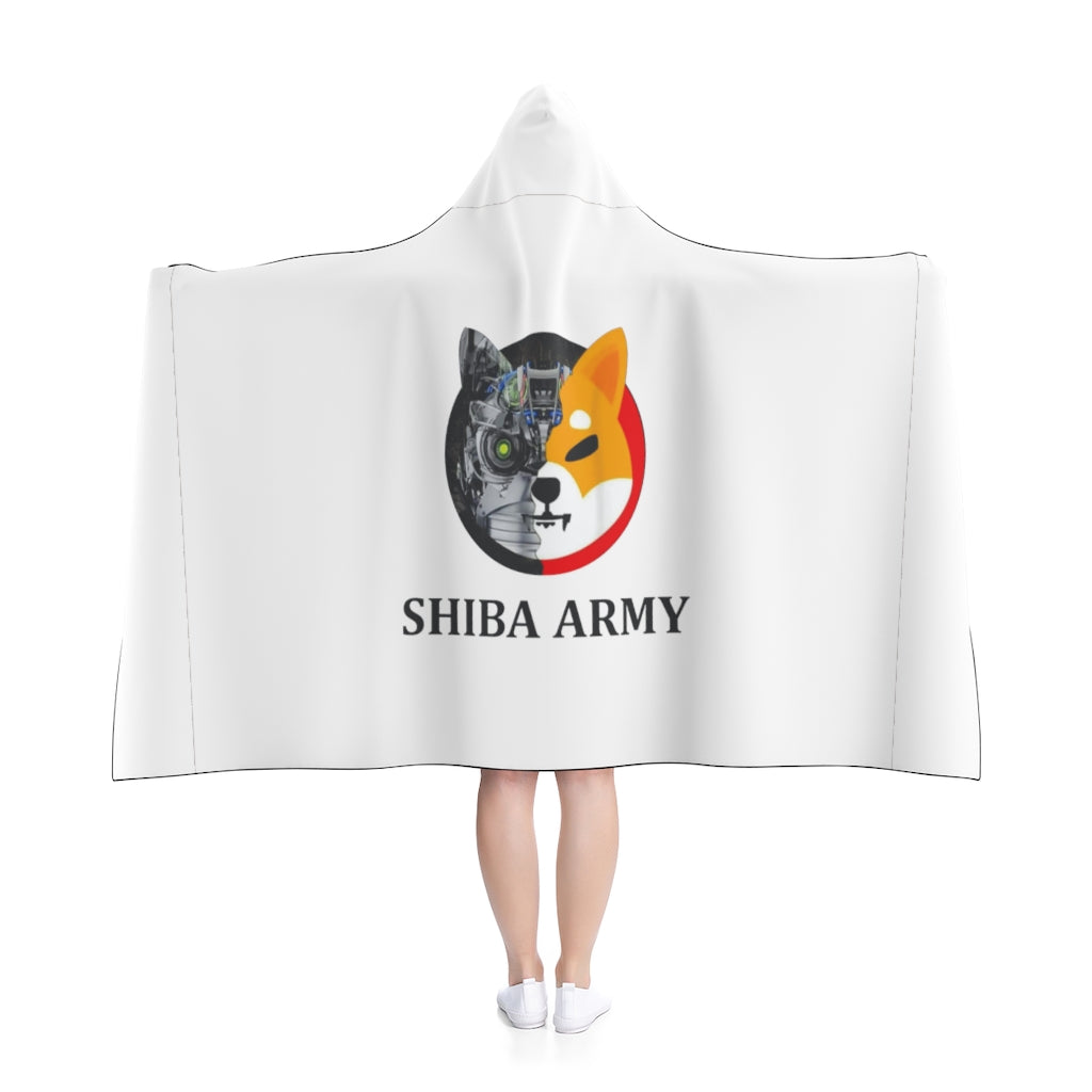 Shiba Army Hooded Blanket - Crypto World