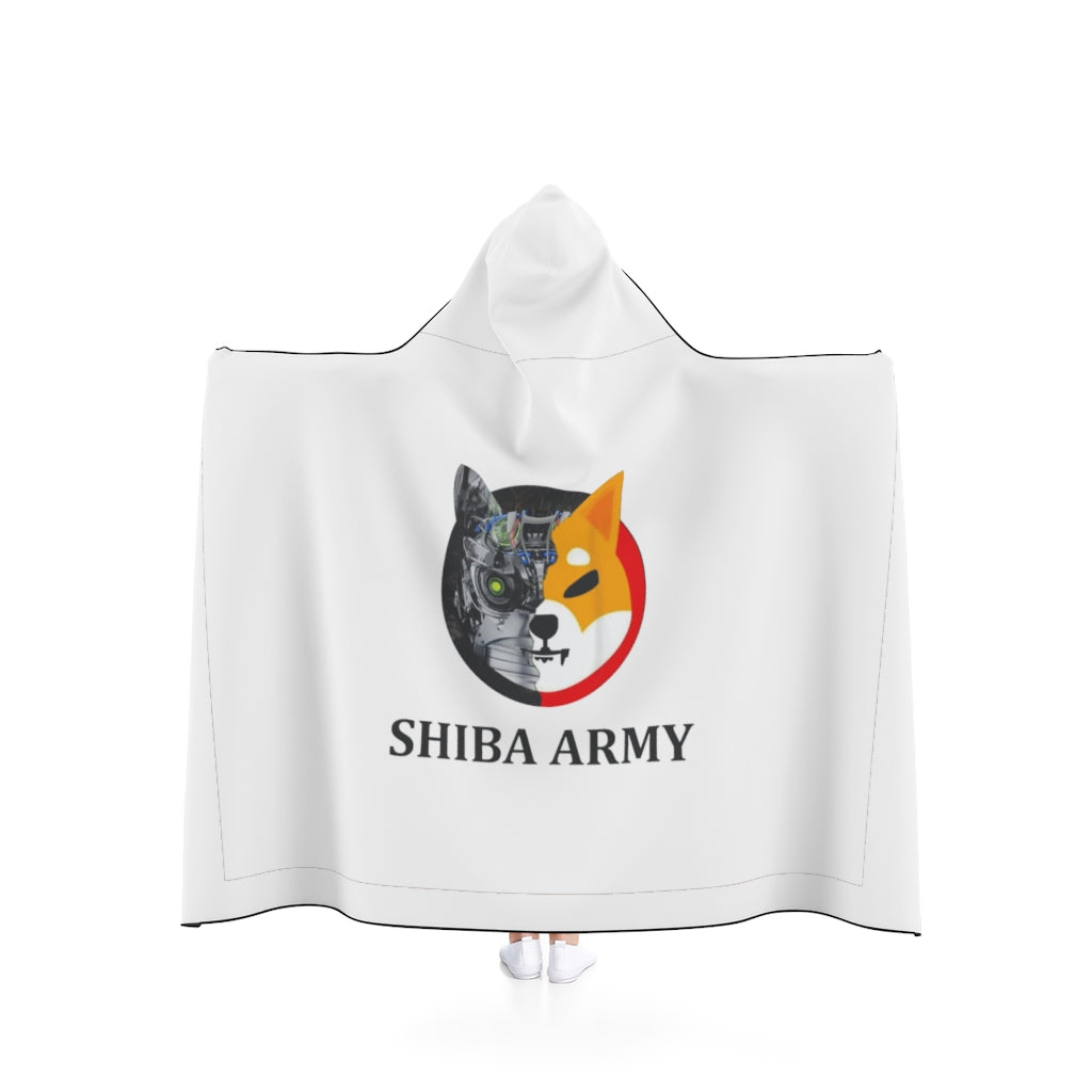 Shiba Army Hooded Blanket - Crypto World