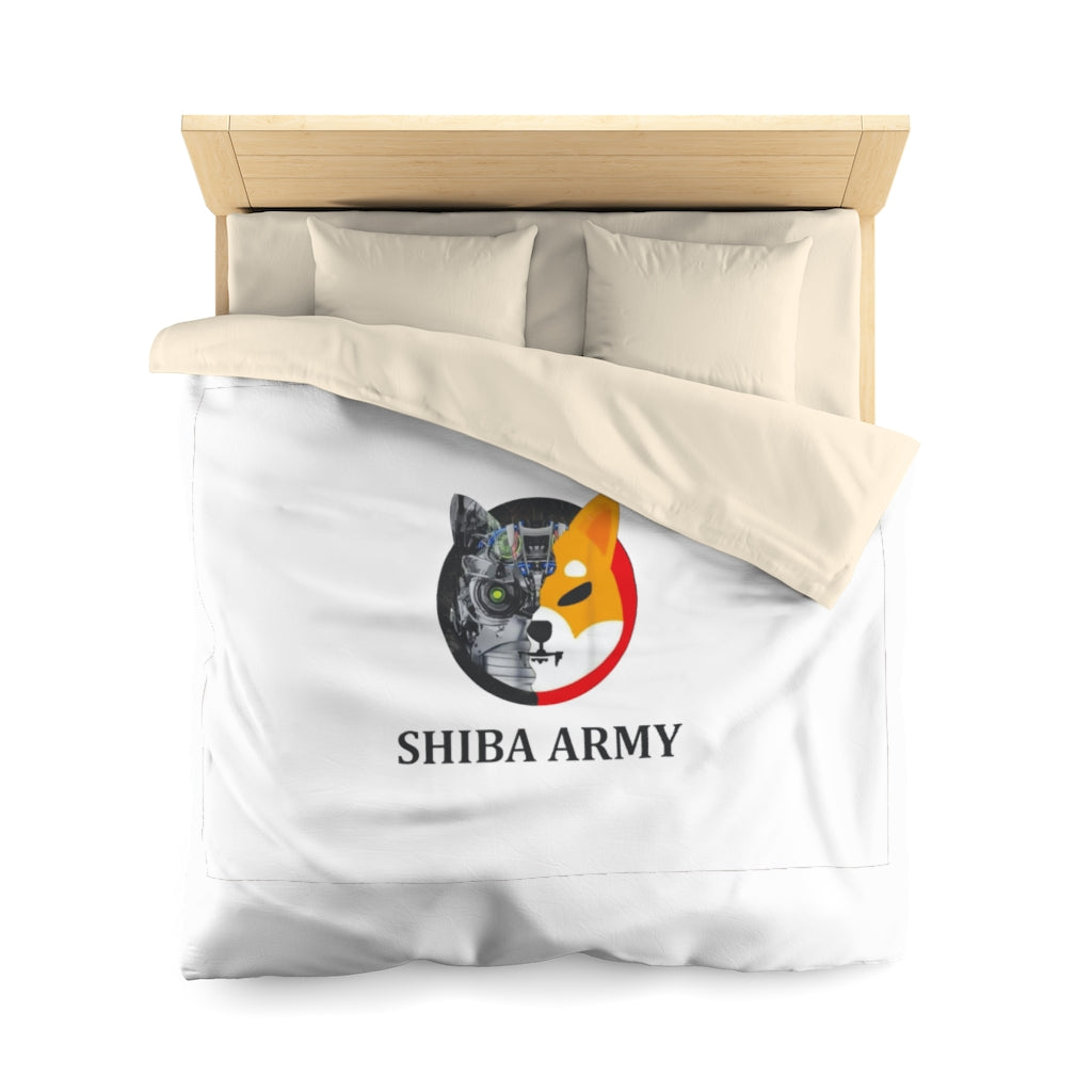 Shiba Army Microfiber Duvet Cover - Crypto World
