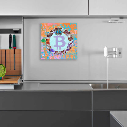'Bitcoin Cryptocurrency 2-1' by Irena Orlov, Acrylic Glass Wall Art - Crypto World