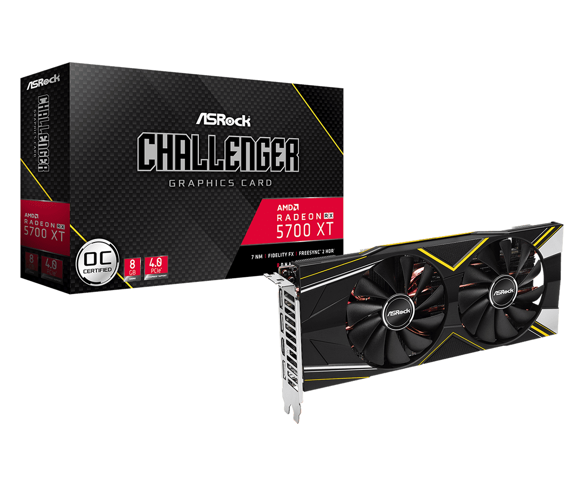 ASROCK Challenger Graphic Card AMD Radeon RX 5700 XT  8G OC (Brand New) - Crypto World