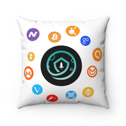 Safemoon Spun Polyester Square Pillow - Wow Crypto Gear