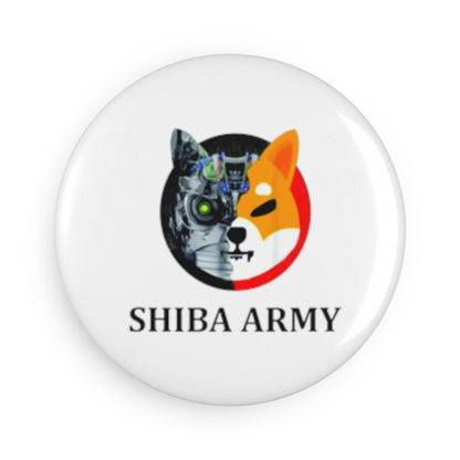 Shiba Army Magnet, Round (1 pc) - Crypto World