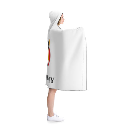 White Shiba Army Hooded Blanket - Crypto World