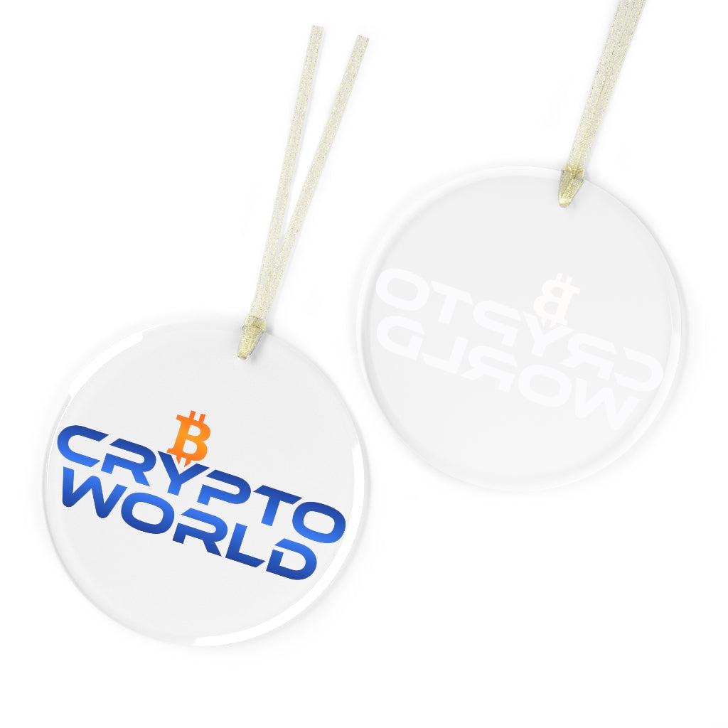 Crypto World Glass Ornament - Crypto World