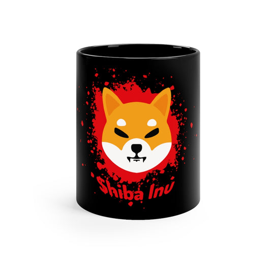 Shib 11oz Black Mug - Crypto World