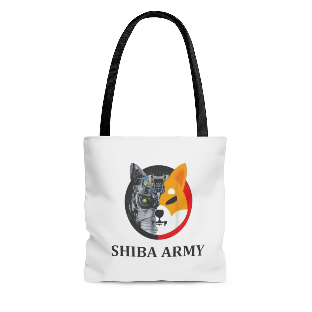 Shiba Army AOP Tote Bag - Crypto World