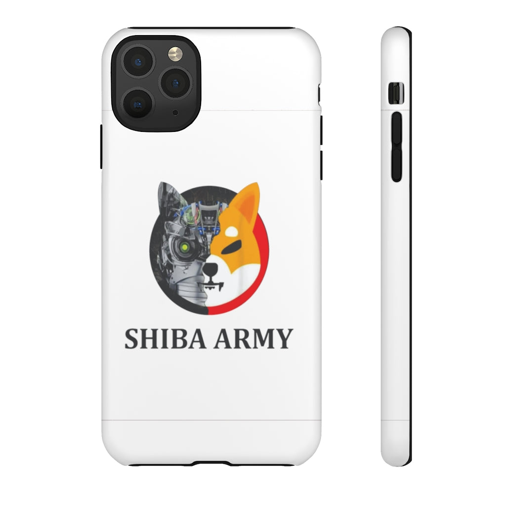 White Shiba Army Tough Cases - Crypto World